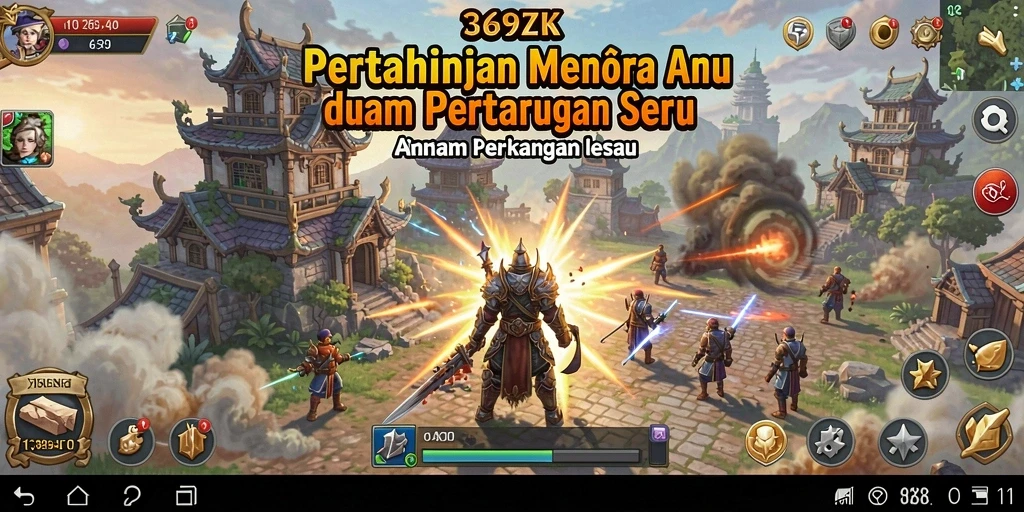Menampilkan strategi hebat dalam gameplay Tower Defense 369ZK.