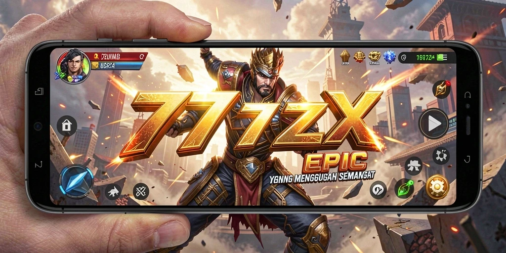 Tampilan menarik dari gameplay Fighting 777ZX dengan pertarungan seru.