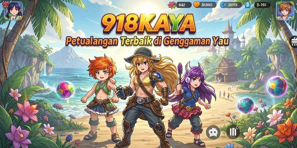 Tampilan menarik dari gameplay Anime dalam 918KAYA.