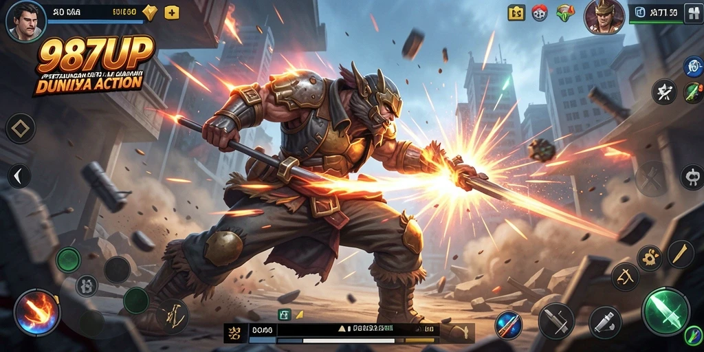 Gameplay <strong>987UP</strong> yang mengesankan dengan pertarungan seru.