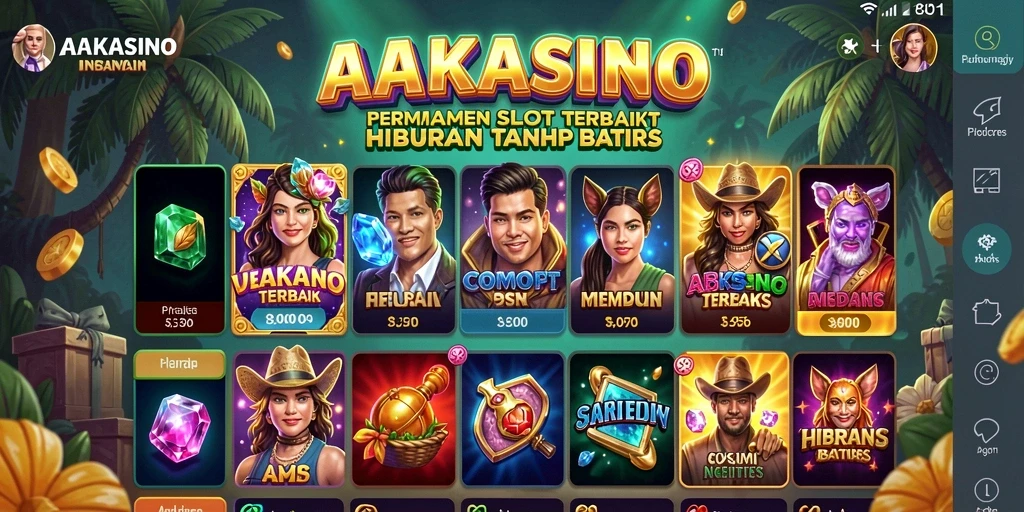 Tampilan gameplay menarik di AAKASINO dengan mesin Slot yang beragam.