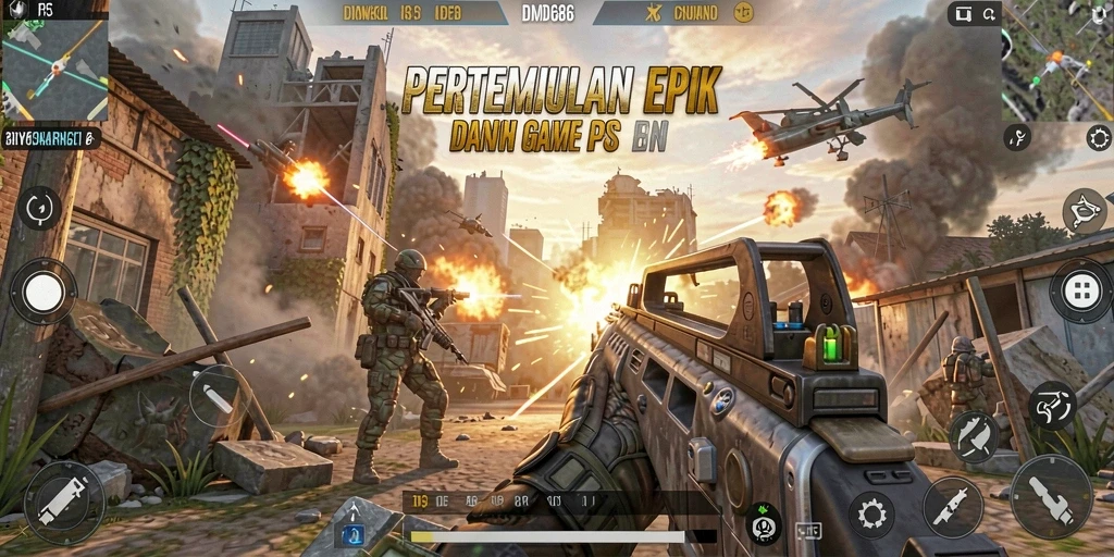 Tampilan gameplay intens DMD686 dengan aksi tembak-menembak yang mendebarkan.