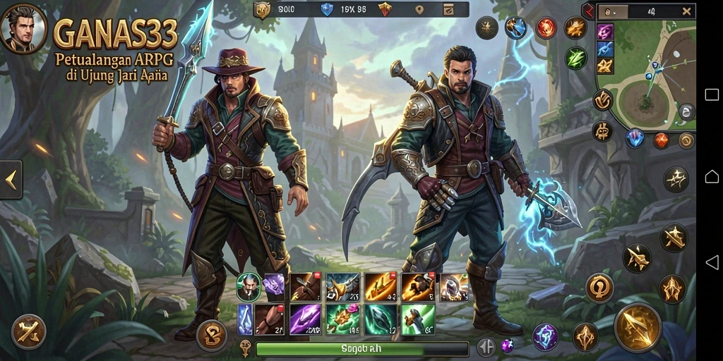 Tampilan gameplay seru dan menantang di GANAS33.