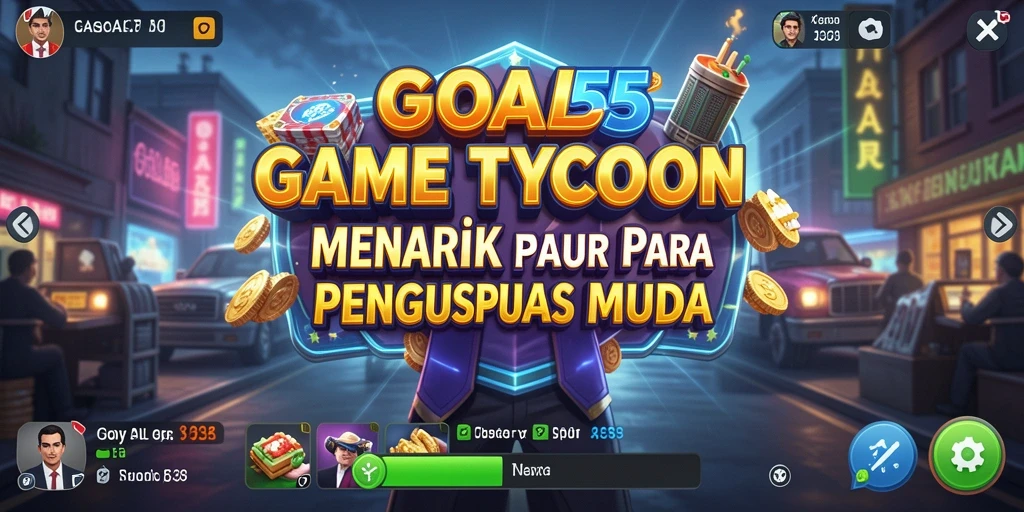 Tampilan menarik gameplay Tycoon dalam GOAL55.