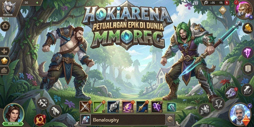 Tampilan gameplay HOKIARENA yang mendebarkan dan penuh aksi.