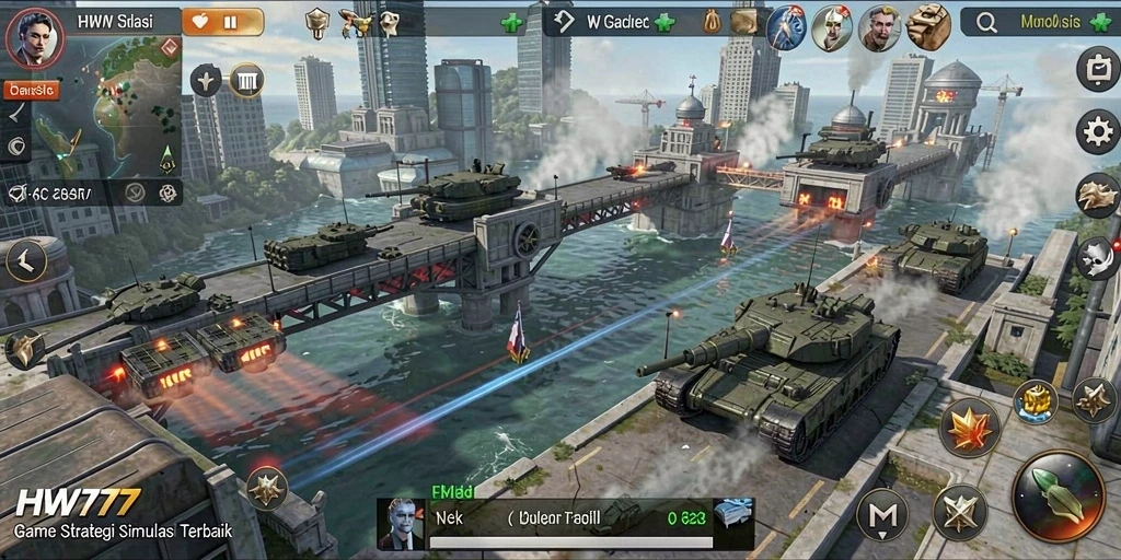 Tampilan gameplay menarik dari HW777 dengan elemen strategi yang mendalam.