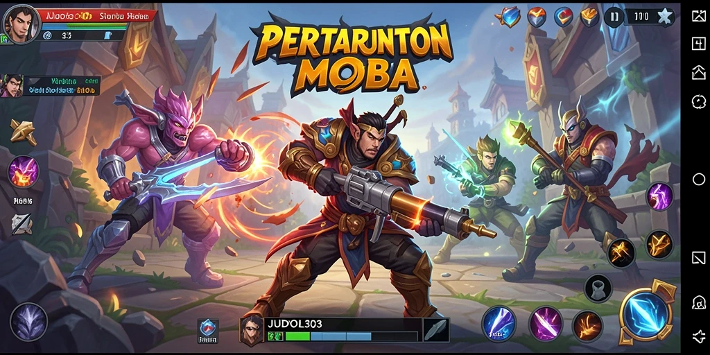 Screenshot dari pertarungan epik di JUDOL303.