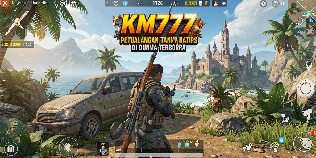 Gameplay KM777 yang menakjubkan di dunia terbuka penuh petualangan.