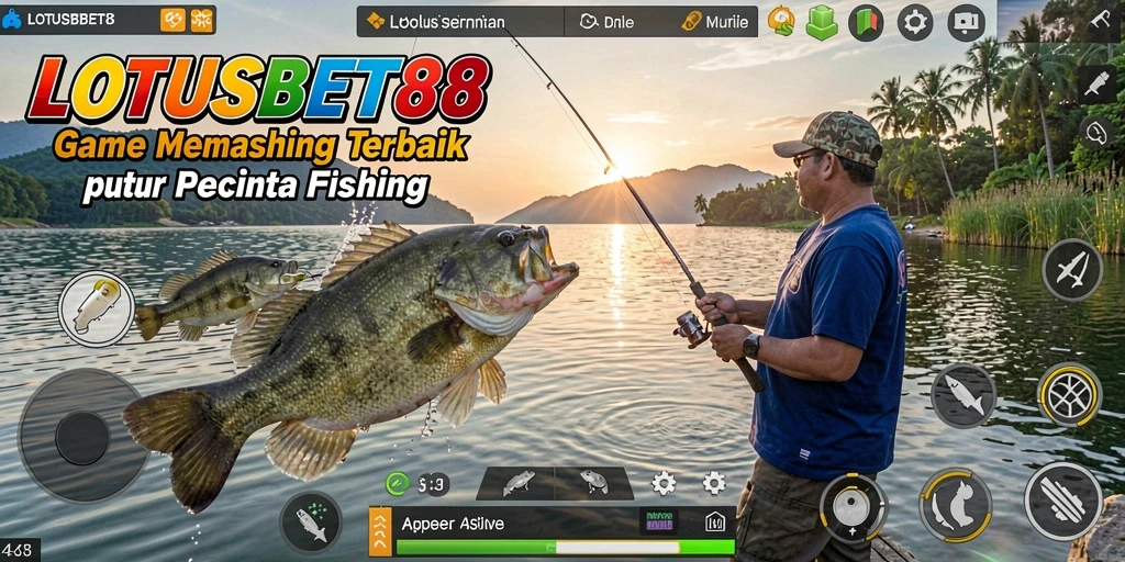 Screenshot LOTUSBET88 menunjukkan aksi memancing yang seru dan grafis yang memukau.
