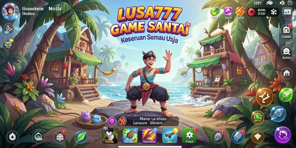 Screenshot gameplay LUSA777 menampilkan keseruan permainan santai yang memikat.