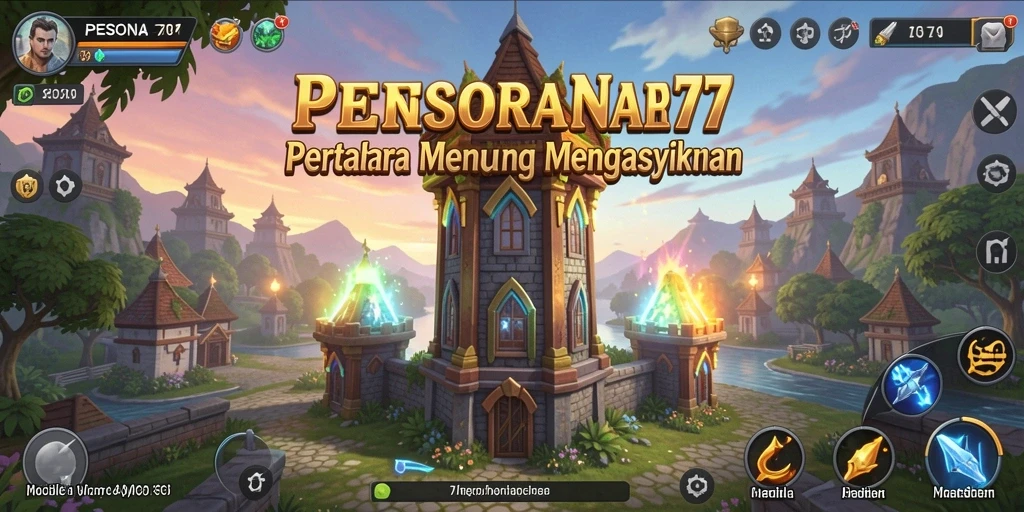 Gameplay PESONA77 yang menegangkan dalam mode Tower Defense.
