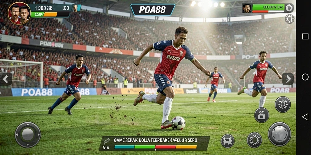 Tampilan menakjubkan dari gameplay POA88 dalam aksi sepak bola.