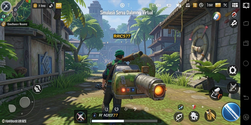 Tampilan gameplay seru dari RICIS77 dengan grafis yang memukau.