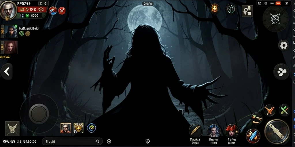 Tampilan gameplay menegangkan di dalam dunia horor RP6789.