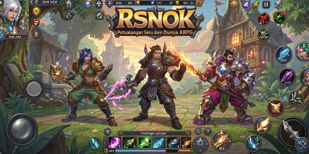 Tangkapan layar gameplay RSNOK menampilkan aksi petualangan seru yang mendebarkan.
