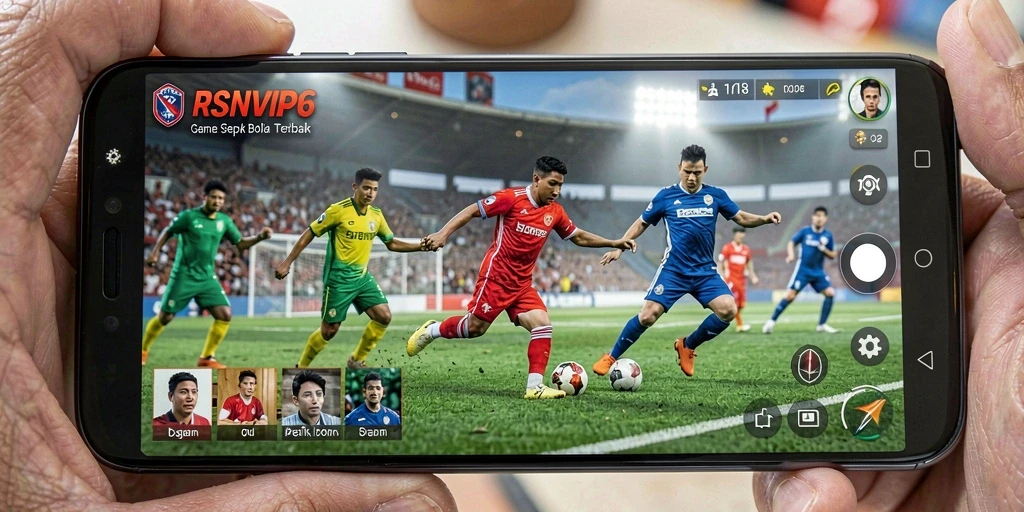 Tampilan gameplay terbaik dari RSNVIP6 yang mencerminkan aksi sepak bola nyata.