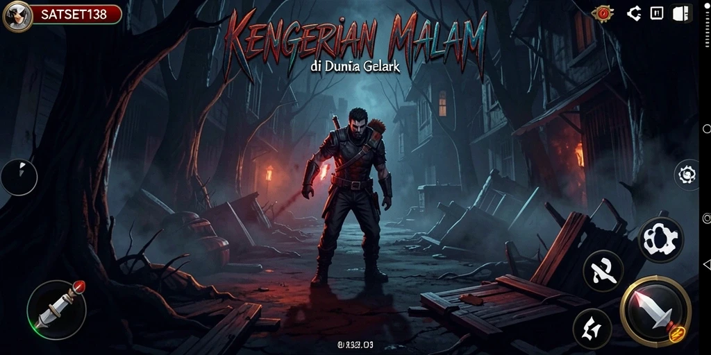Tangkapan layar menampilkan suasana gameplay kengerian yang mencekam.