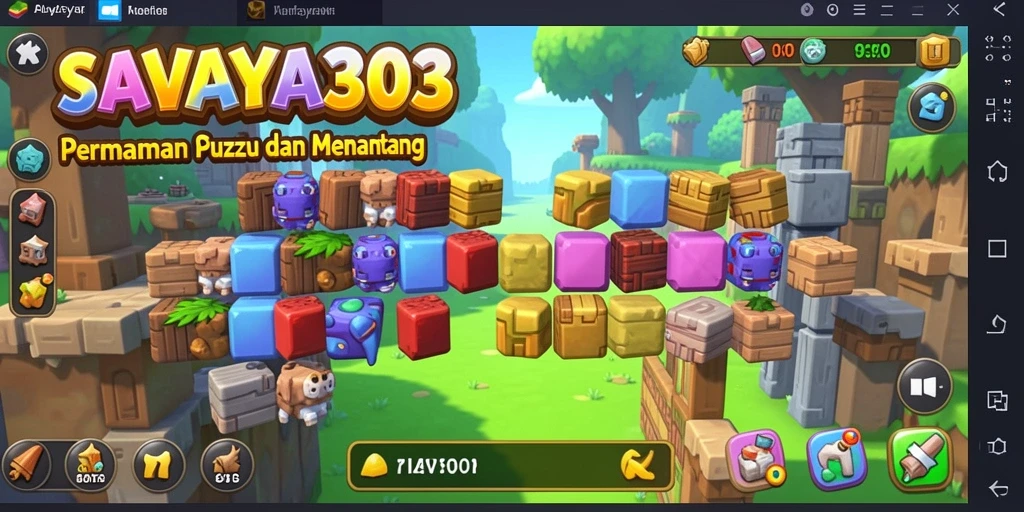 Tampilan gameplay menarik dari SAVAYA303 yang menguji kemampuan Puzzle Anda.