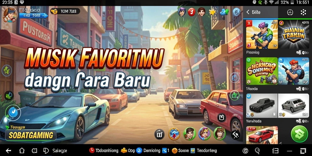 Tampilan gameplay SOBATGAMING yang menyenangkan dan interaktif.