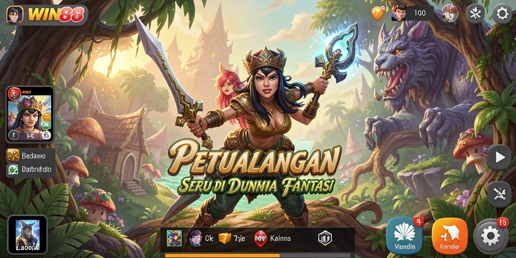 Menampilkan aksi mendebarkan dalam gameplay petualangan yang seru.